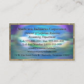 Adlamchelleの杜松のエレガントなプロフェッショナル 名刺 (裏面)