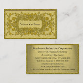 Adlamchelleの秋のエレガントなプロフェッショナル 名刺 (正面/裏面)