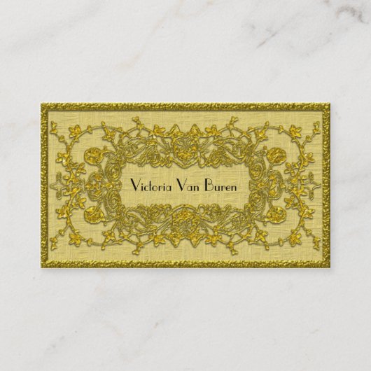 Adlamchelleの秋のエレガントなプロフェッショナル 名刺 (正面)