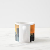 Adlerからのシカゴのスカイラインの眺め エスプレッソカップ (裏面)