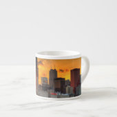 Adlerからのシカゴのスカイラインの眺め エスプレッソカップ (正面右)