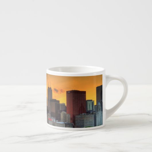 Adlerからのシカゴのスカイラインの眺め エスプレッソカップ (右)