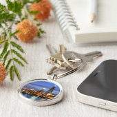 Adlerのプラネタリウムからのシカゴのスカイライン キーホルダー (側面)