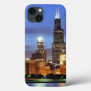 Adlerのプラネタリウムからのシカゴのスカイライン iPhone 13ケース