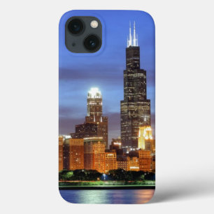 Adlerのプラネタリウムからのシカゴのスカイライン iPhone 13ケース