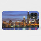 Adlerのプラネタリウムからのシカゴのスカイライン Case-Mate iPhoneケース (裏面(横))