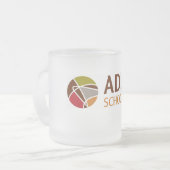 Adlerの学校の曇らされたガラスのマグ1 フロストグラスマグカップ (正面左)