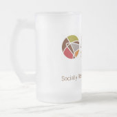 Adlerの学校の曇らされたガラスのマグ2 フロストグラスビールジョッキ (左)