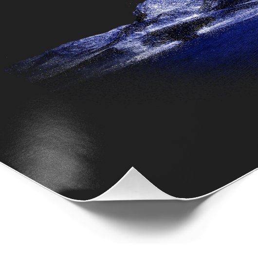 Adler mit Flügeln der amerikanischen Flagge ポスター (コーナー)