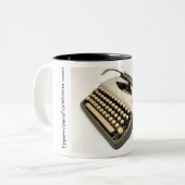 Adler Tippaのポータブルのタイプライター ツートーンマグカップ (正面左)