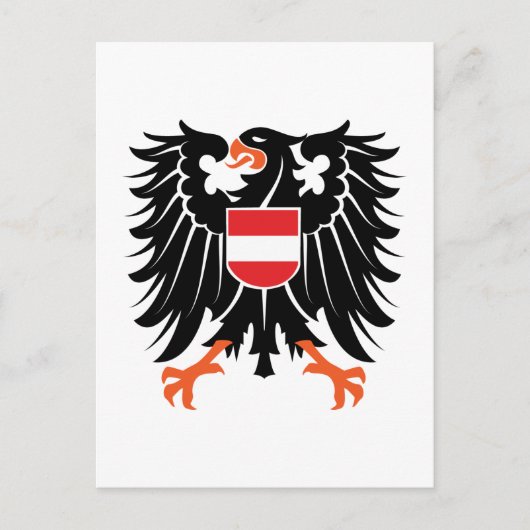 Adler Wappen Österreich eagle crest Austria ポストカード (正面)