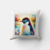 Adlie Penguin 210624AREF105 - Watercolor クッション (裏面)