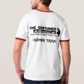 Adminの乗組員のワイシャツ、メンズ Tシャツ (裏面)
