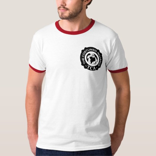 Adminの乗組員のワイシャツ、メンズ Tシャツ (正面)