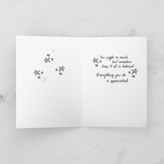 Adminプロに日のバランスをとること カード (内部)