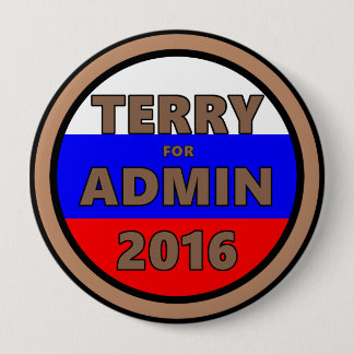 Admin 2016ボタンのためのテリー 缶バッジ