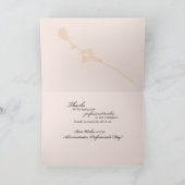 Admin Proコンピュータバラ感謝してい サンキューカード (内部)