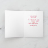 Admin Pro Dayサンキューピンクの花 カード (内部)