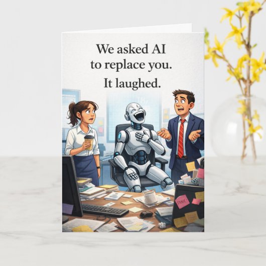 Admin Pro Day - Asked AI to Replace You カード (黄色い花)