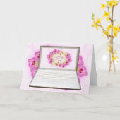 Admin Pro Day Orchisコンピュータ カード (黄色い花)