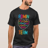 Admin Team Appreciation Week Back to School Heart Tシャツ (正面)