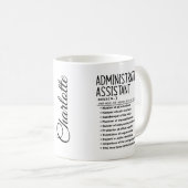Administrative assistant コーヒーマグカップ (正面右)