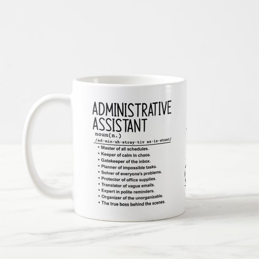 Administrative assistant コーヒーマグカップ (左)