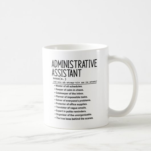 Administrative assistant コーヒーマグカップ (右)
