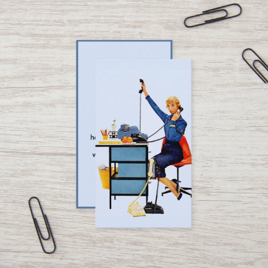 Administrative Assistant Business Card 名刺 (正面/裏面インサイチュ)