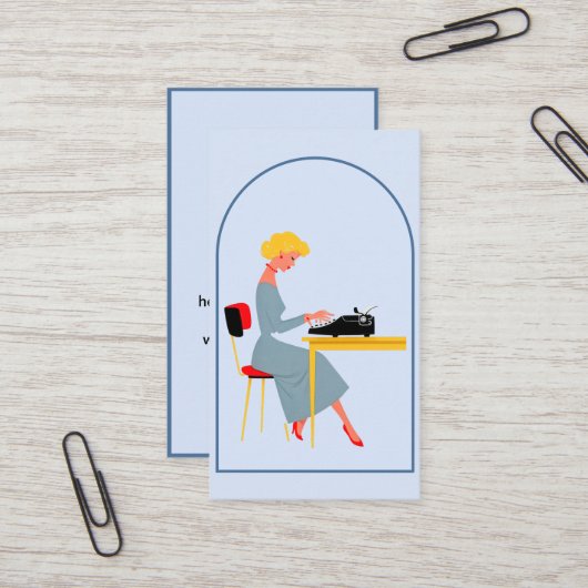 Administrative Assistant Business Card 名刺 (正面/裏面インサイチュ)