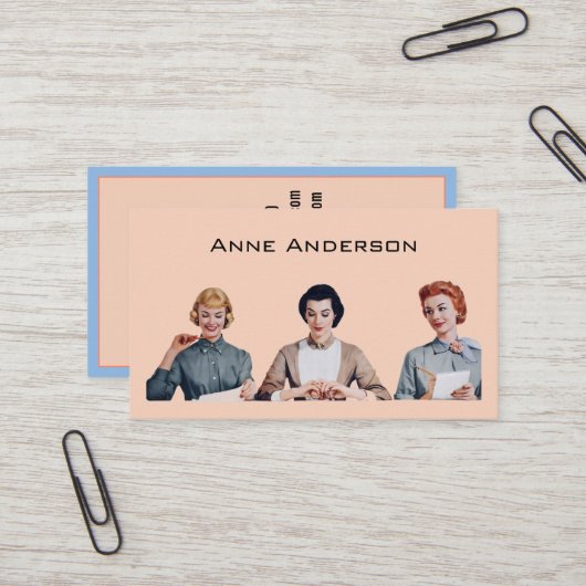 Administrative Assistant Business Card 名刺 (正面/裏面インサイチュ)