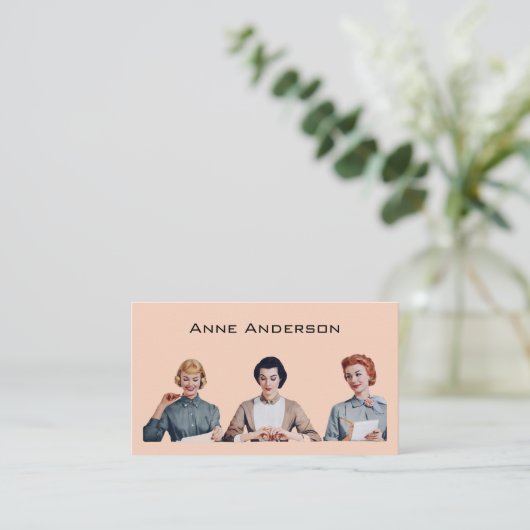 Administrative Assistant Business Card 名刺 (スタンド正面)