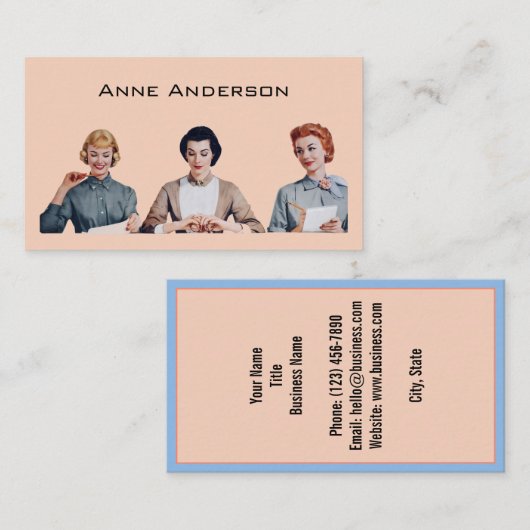 Administrative Assistant Business Card 名刺 (正面/裏面)