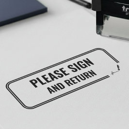 Administrative Professional Please Sign and Return セルフインキングスタンプ