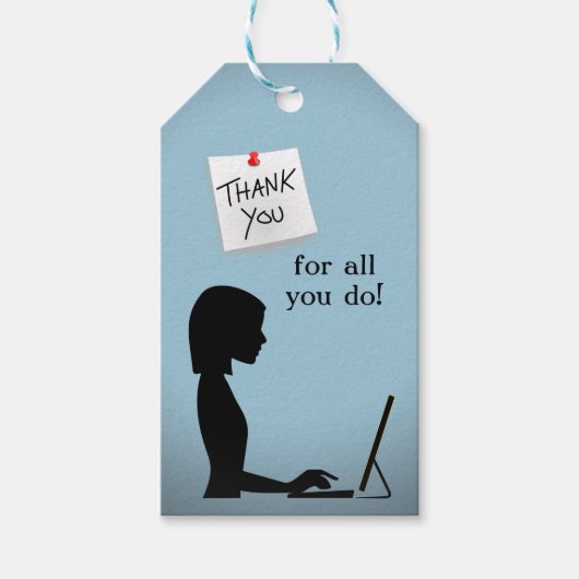 Administrative Professional's Day Gift Tags ギフトタグ (正面)