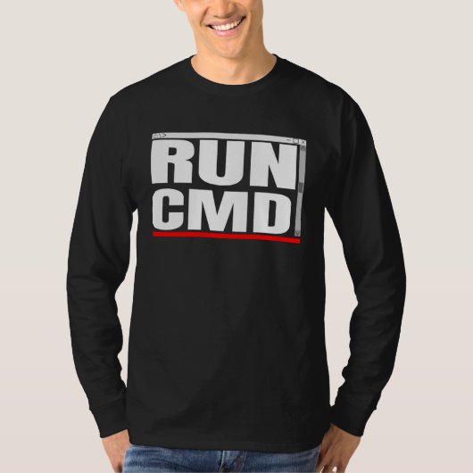 Admins Programmers Run CMD Tシャツ (正面)