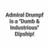 Admiral Drumpf is a Dipship! Hankamer Artjunkhaus シール (正面)