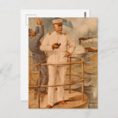 Admiral George Dewey at Manila Bay ポストカード (正面/裏面)