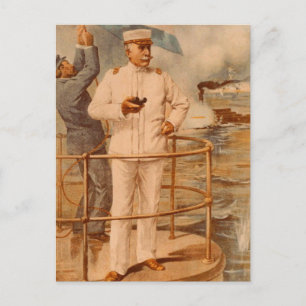 Admiral George Dewey at Manila Bay ポストカード