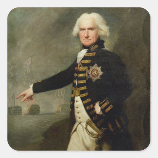 Admiral Lord Bridport (1727-1814) c.1795 (cの油) スクエアシール (正面)