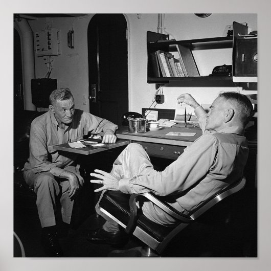 Admiral McCain and Bull Halsey - USSニュージャージー ポスター (正面)