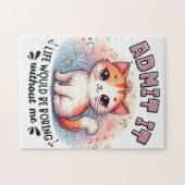 Admit It Life Would Be Boring Funny Cat Lover Gift ジグソーパズル (横)