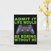 Admit It Life Would Be Boring Without Me カード (黄色い花)