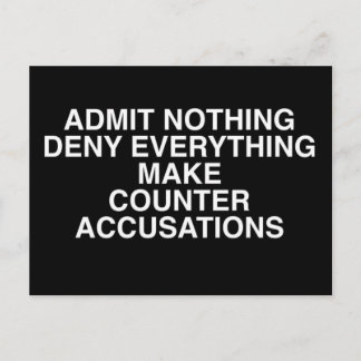 Admit Nothing Post Card ポストカード