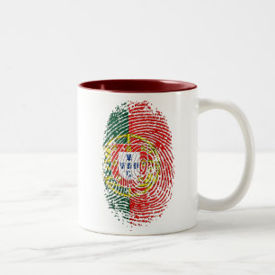 ADN Português (DNA) - Tugas Camisas e Presentes ツートーンマグカップ