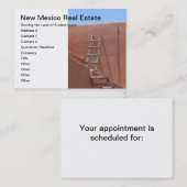 Adobeの梯子の名刺 予約カード (正面/裏面)