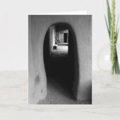 Adobeの通路の黒く及び白い写真の空白のなカード カード (正面)