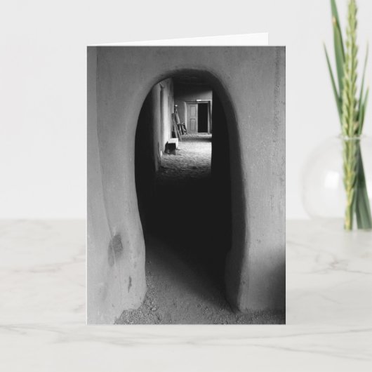 Adobeの通路の黒く及び白い写真の空白のなカード カード (正面)