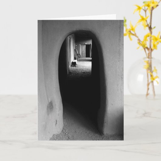 Adobeの通路の黒く及び白い写真の空白のなカード カード (黄色い花)