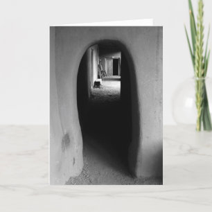 Adobeの通路の黒く及び白い写真の空白のなカード カード